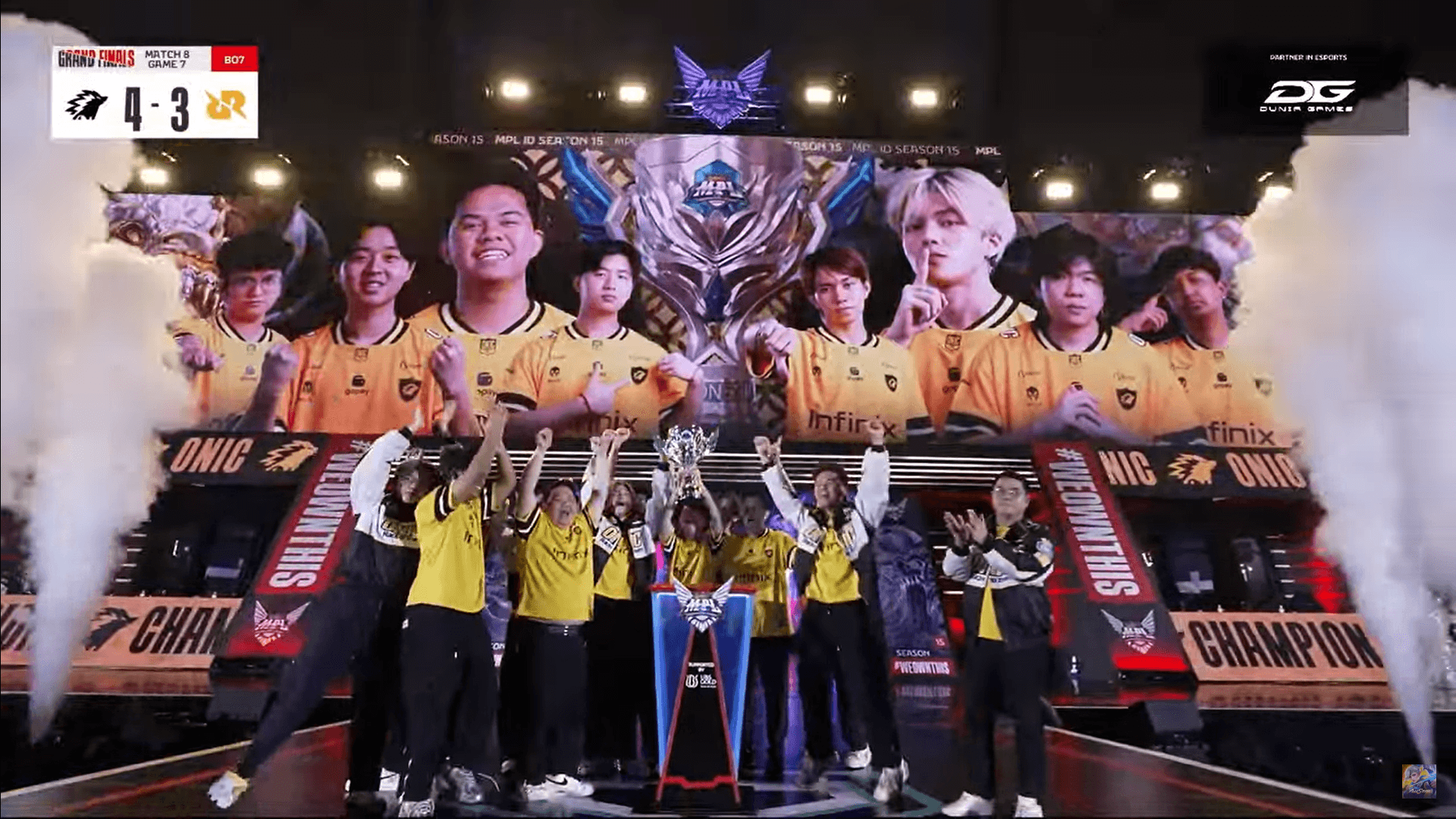 ONIC Wins MPL ID Season 15 After Epic 4–3 Showdown