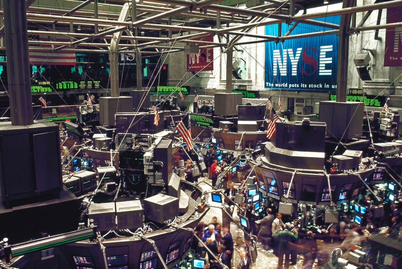 A financial trading floor